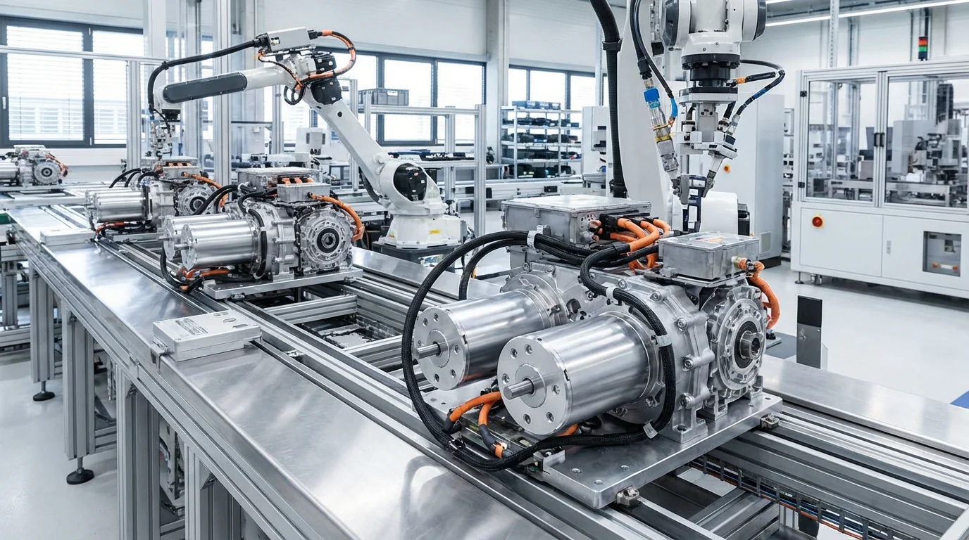 Flywheel energy storage motor bearing