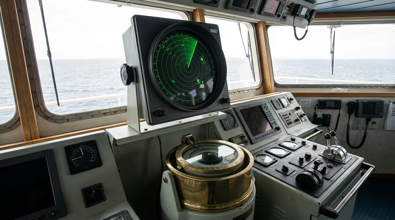 Marine navigation instrument bearing