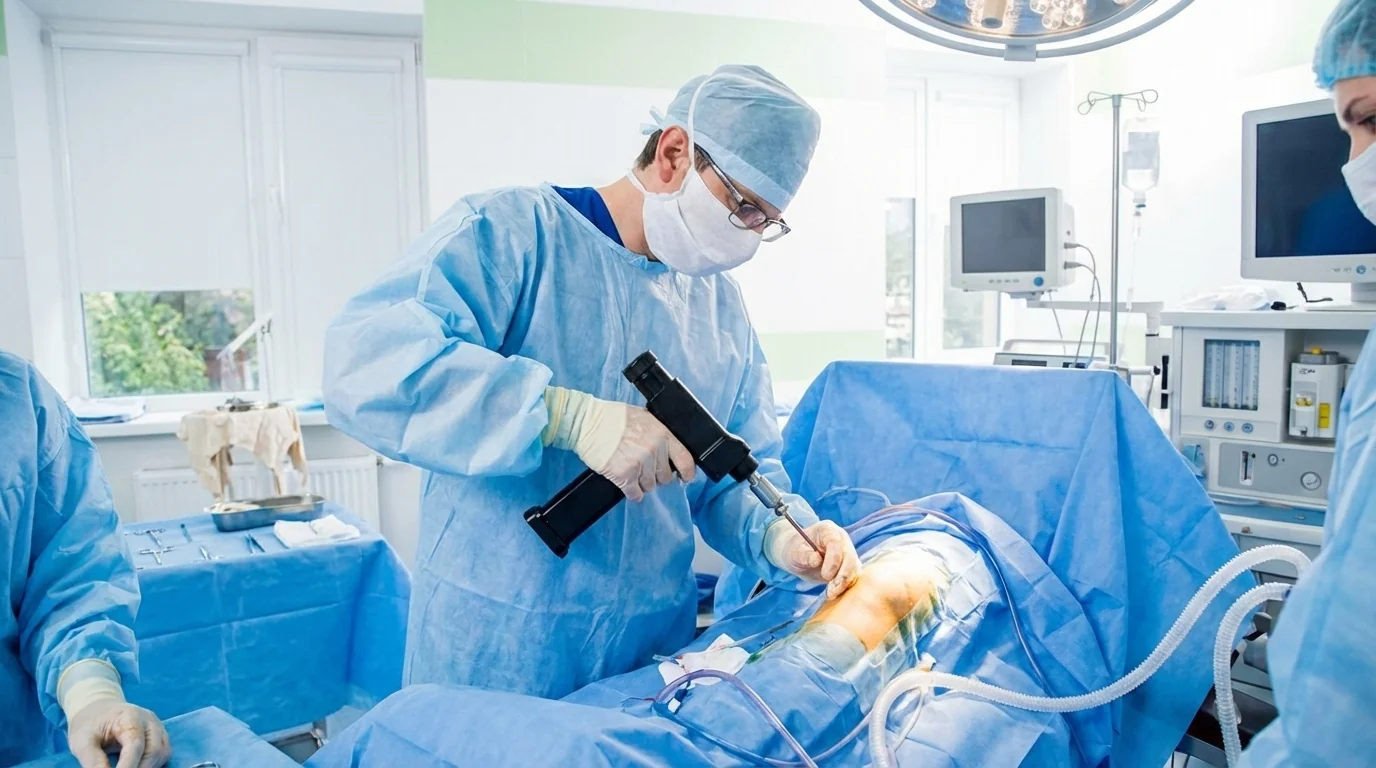 Powered surgical handpiece sterilization