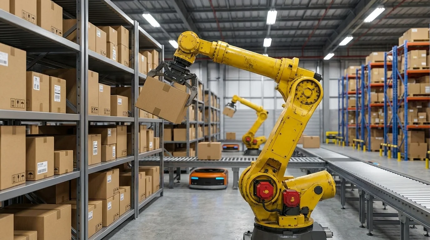 Warehouse automation robot