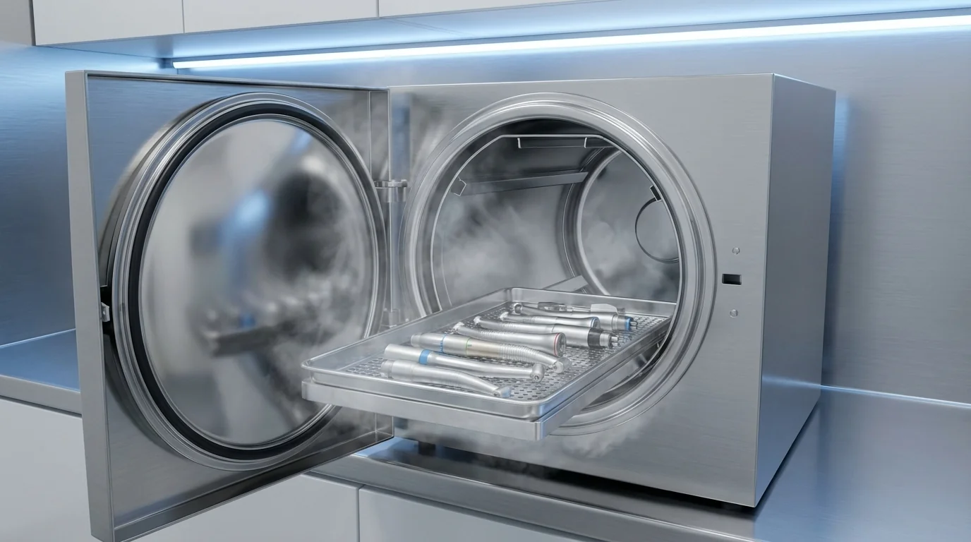 Powered surgical handpiece sterilization