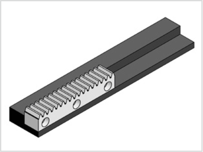 對齊第一支齒條示意圖