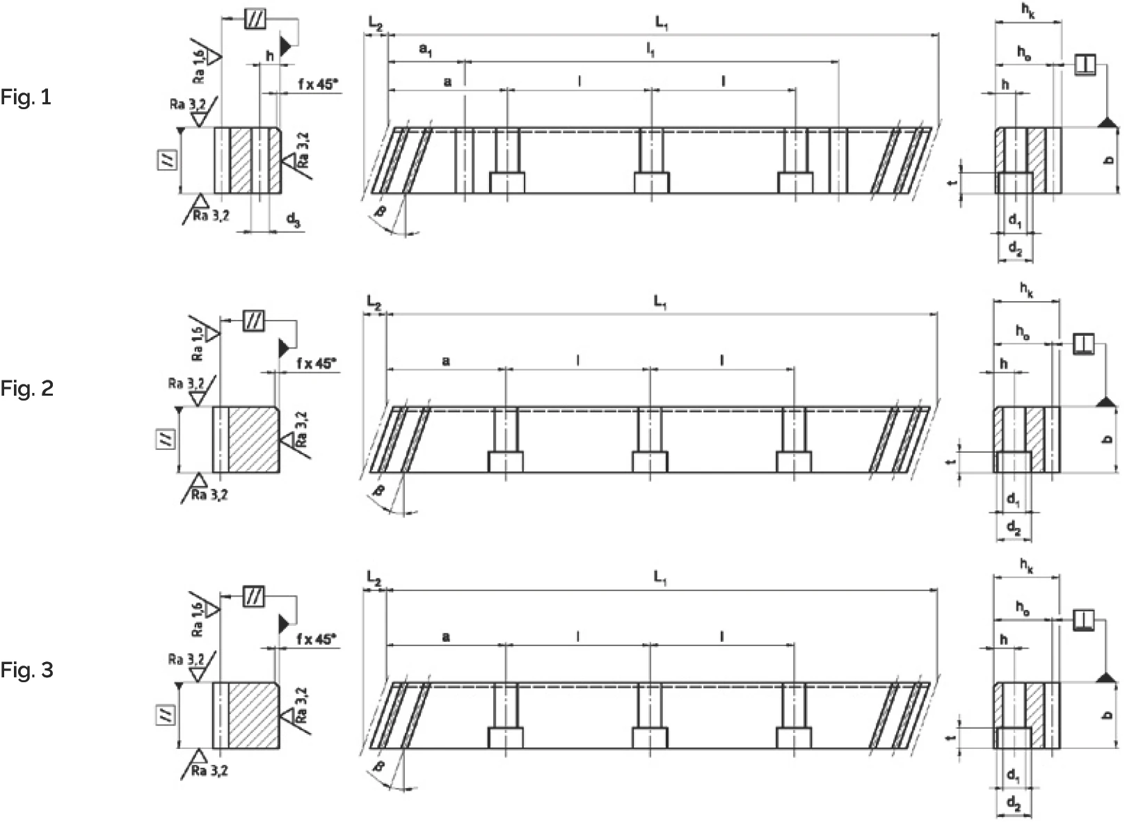 Q8 斜齒齒條尺寸圖