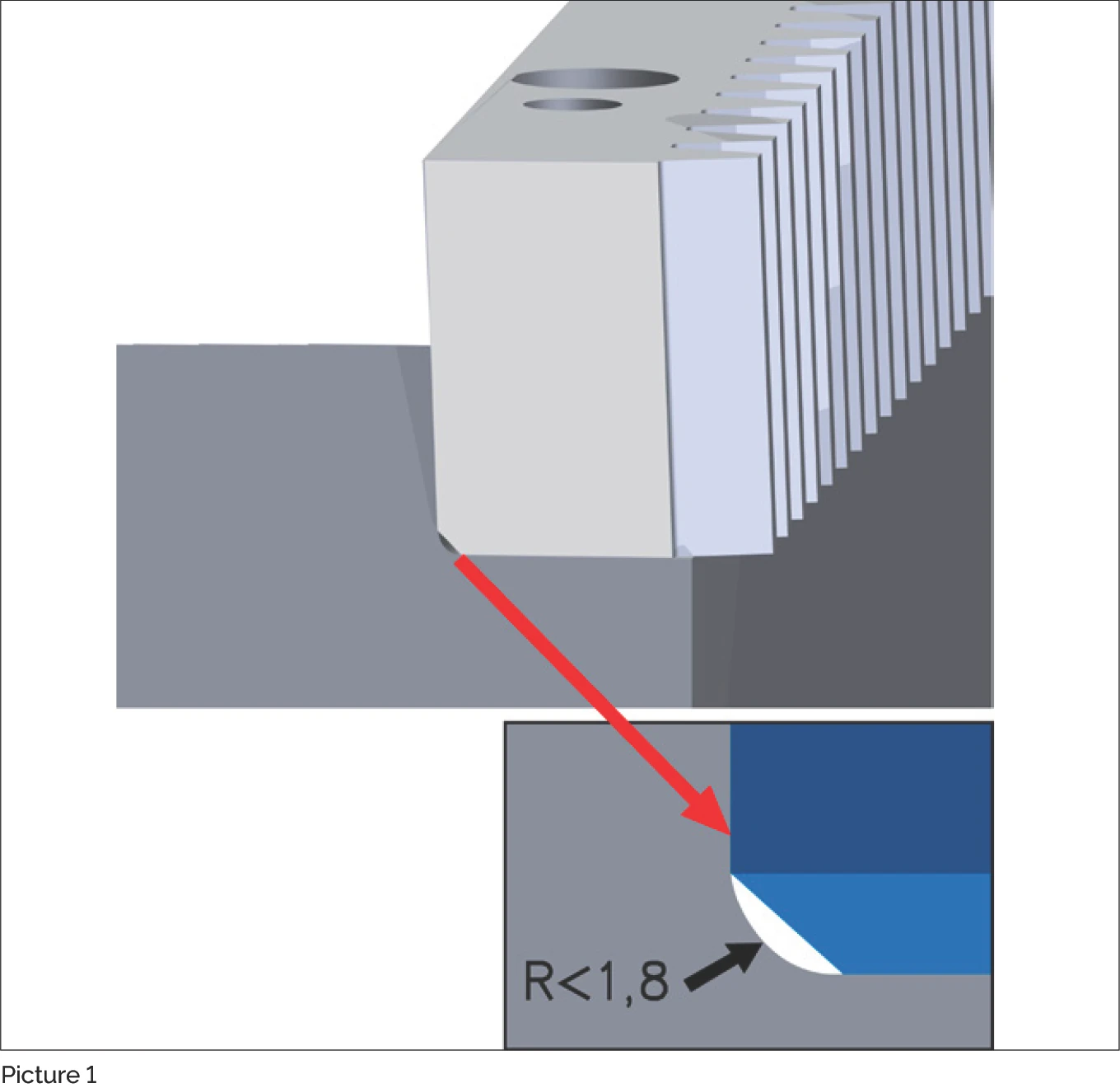 齒條倒角細部 R<1.8