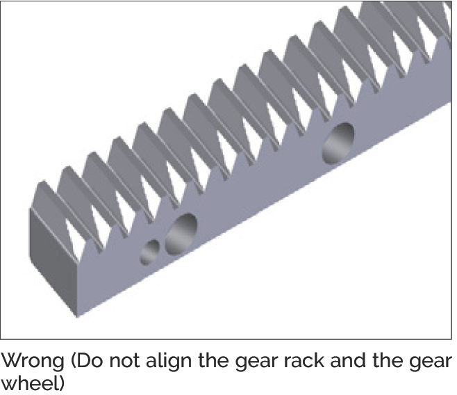 錯誤對齊 - 直齒