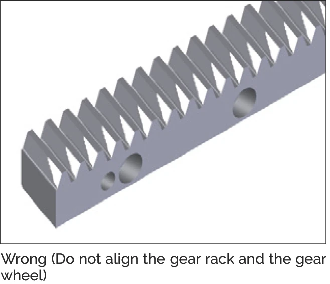 錯誤對齊 - 直齒