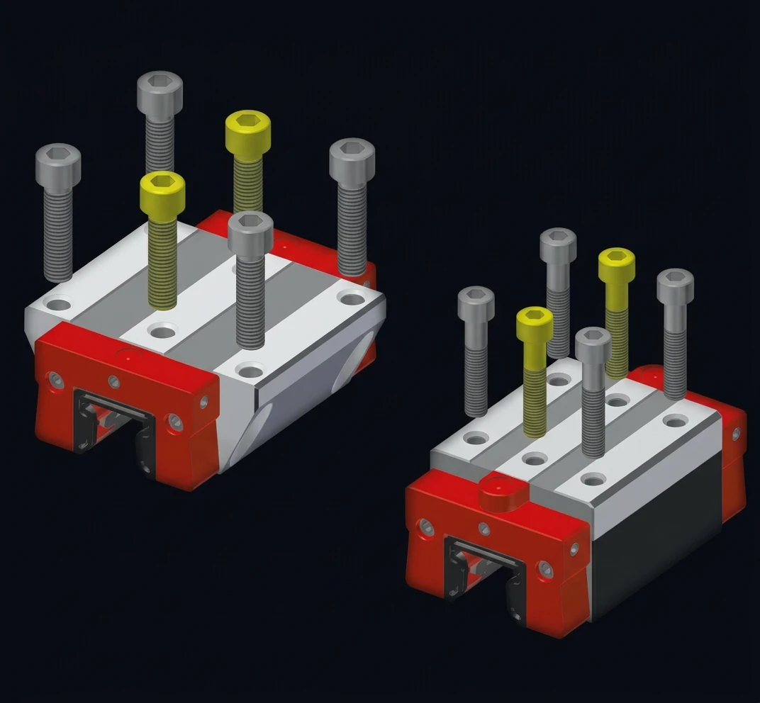 每滑块 6 个固定孔
