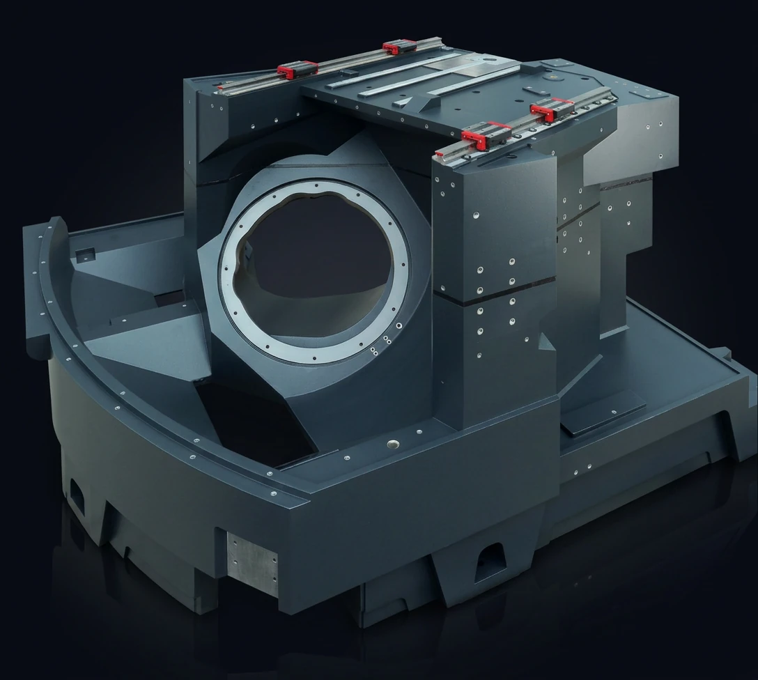 矿物铸件五轴加工机械结构