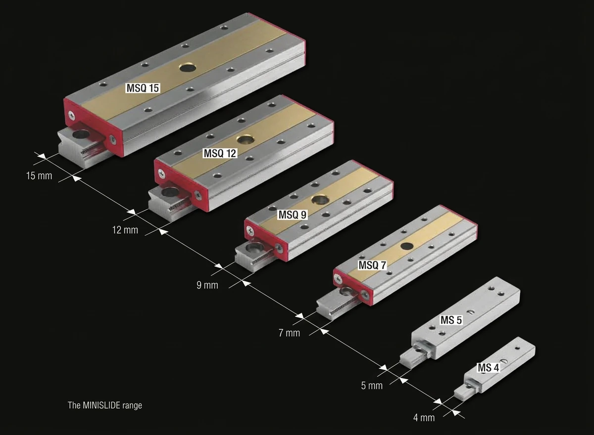 MINISLIDE 全系列尺寸