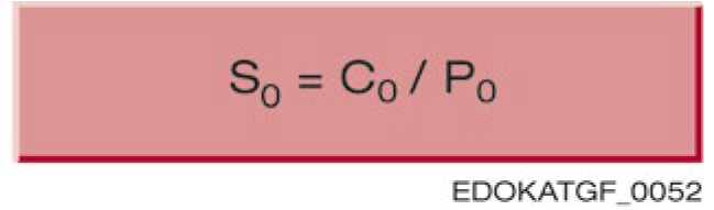 S₀ = C₀ / P₀ 公式