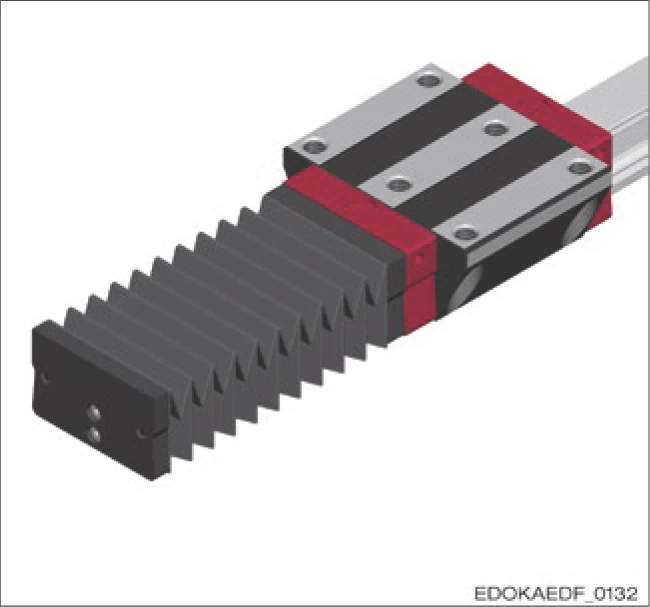 配備風琴罩的滑塊
