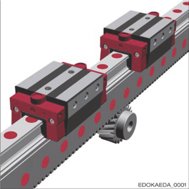 雙滑塊齒條驅動