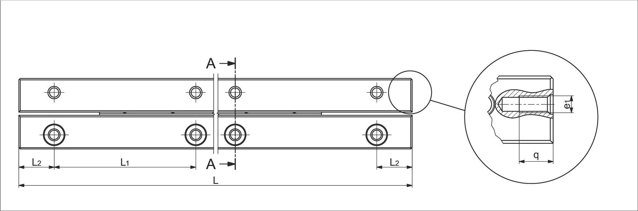 Type RNG 尺寸圖 - 上視圖