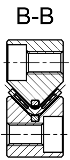 Type N/O 尺寸圖 - 側視圖與詳細尺寸