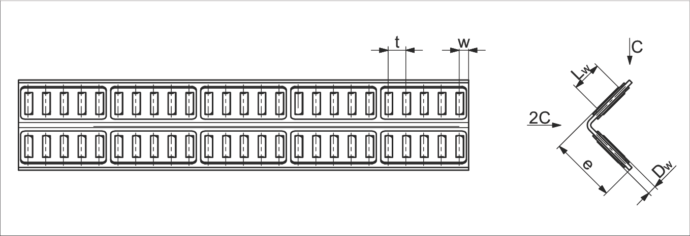 滾針保持架 SHW 尺寸圖