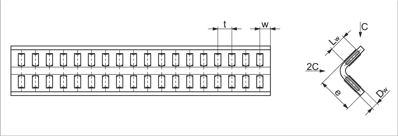 滾針保持架 HW 尺寸圖
