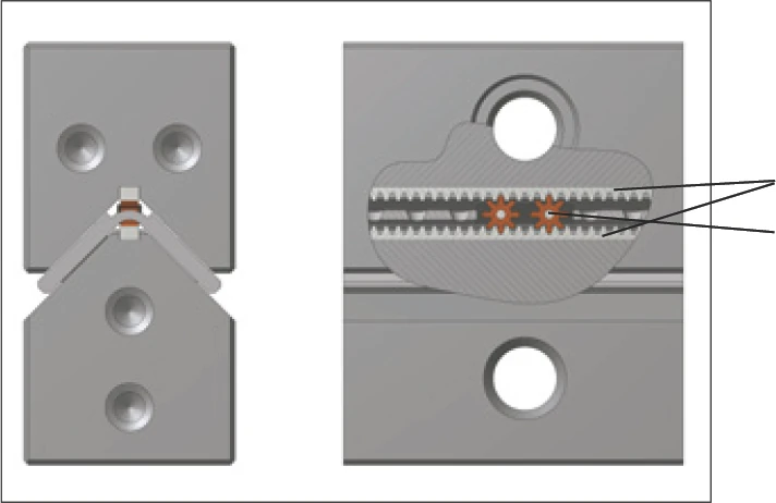 保持架定位組件詳細視圖