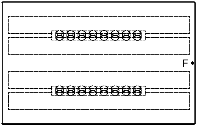 範例 1 力學示意圖 - 雙導軌配置