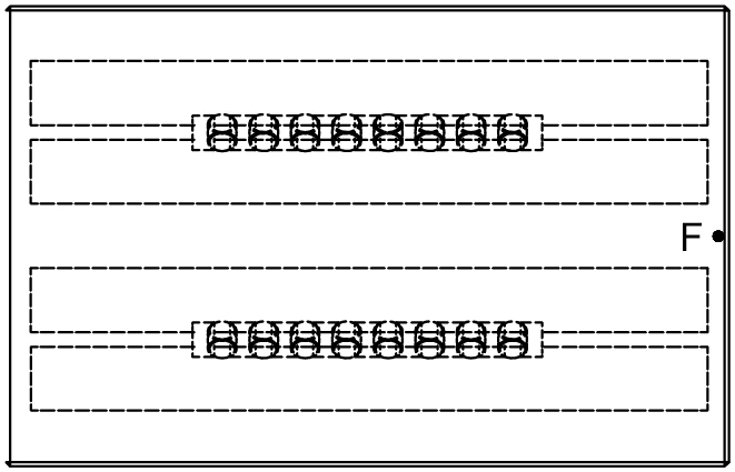 範例 1 力學示意圖 - 雙導軌配置