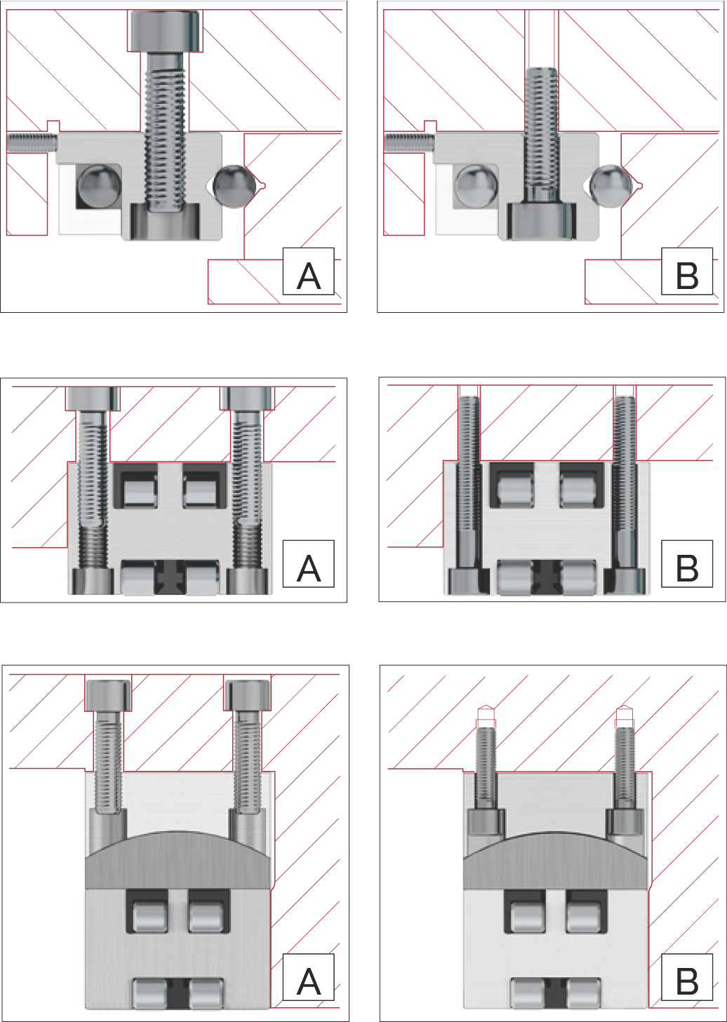 循環單元固定方式示意圖