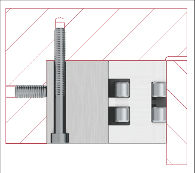 使用中間板設置