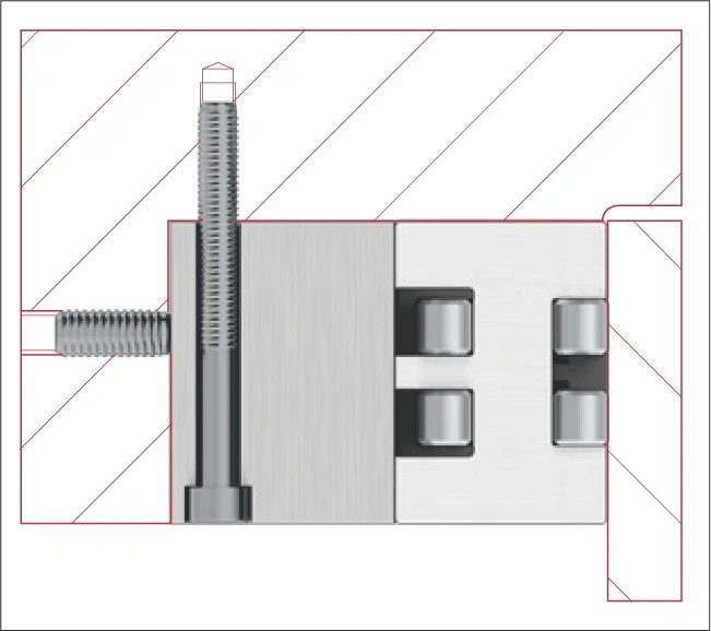 使用中間板設置