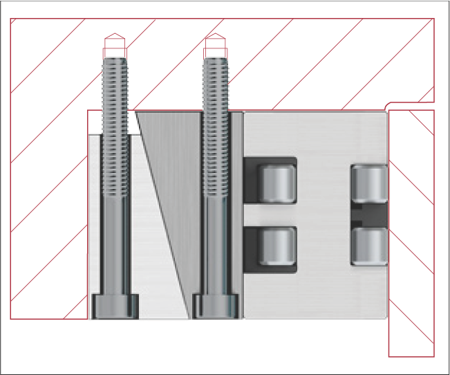 使用楔形調整器設置