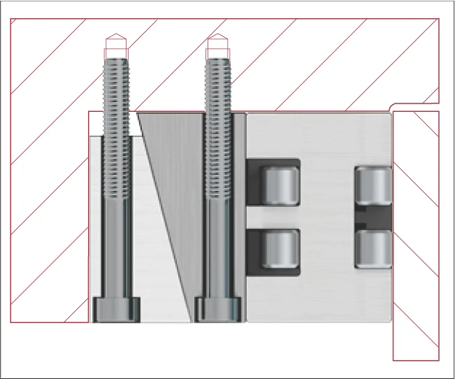 使用楔形調整器設置