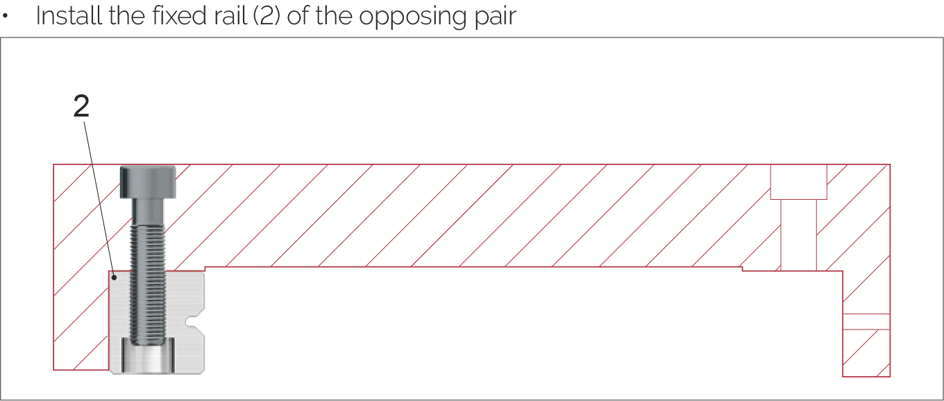 安裝對側導軌示意圖
