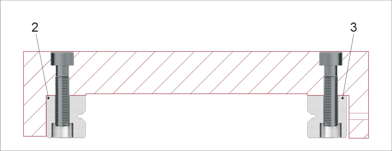 安裝導軌並潤滑示意圖