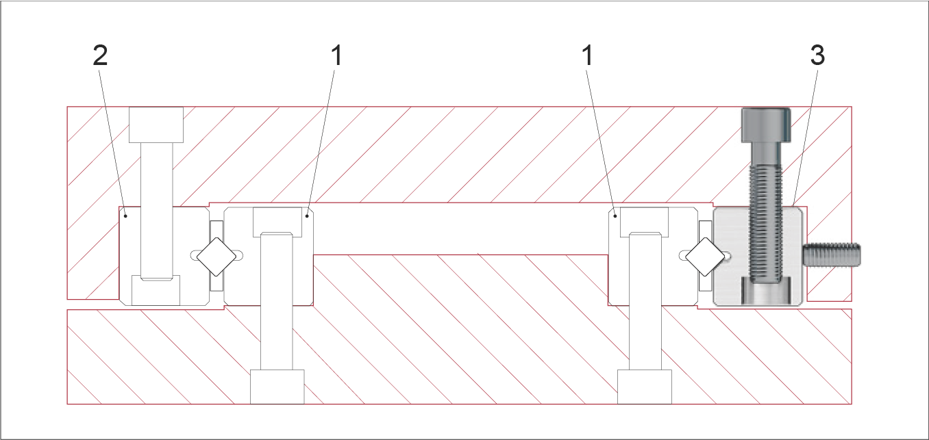 擰緊螺絲並安裝端部零件示意圖
