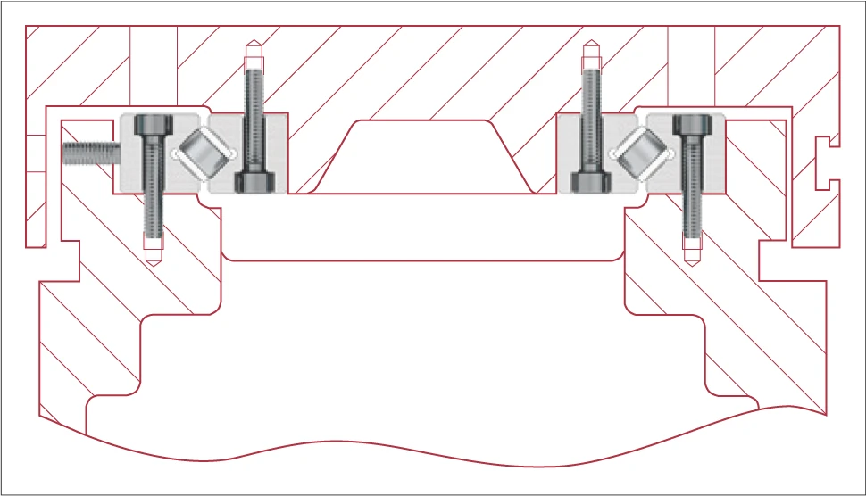 重型工具磨床 V 型導軌