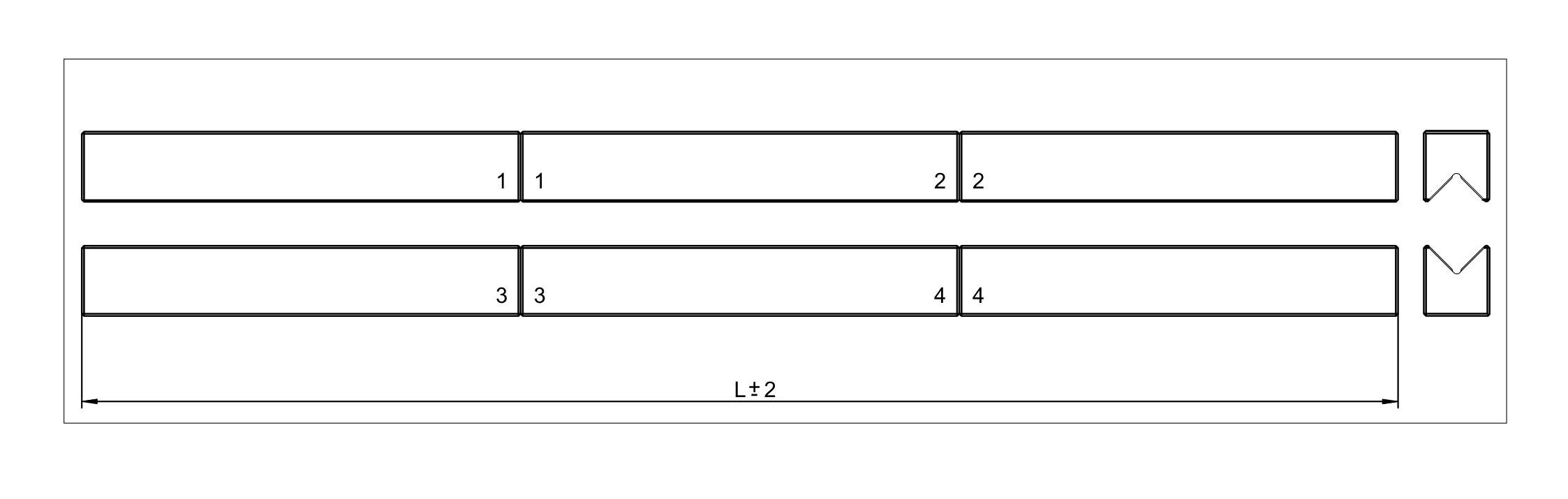 多段式導軌組裝示意圖