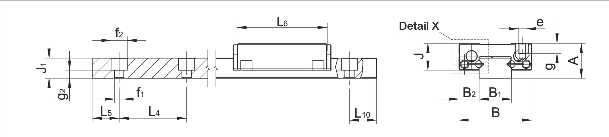 加寬型滑塊尺寸標註示意圖