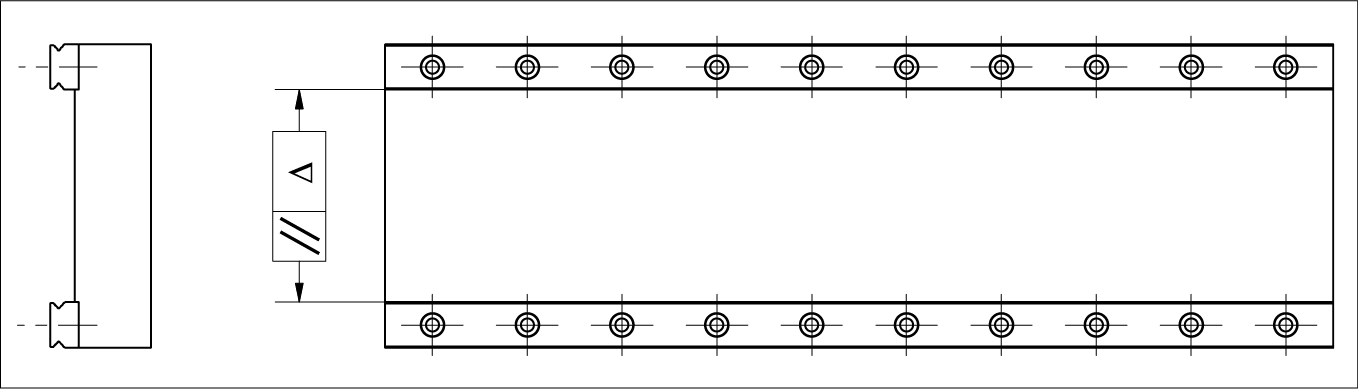 平行度公差示意圖