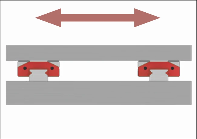 安裝選項 1：無定位面安裝示意圖