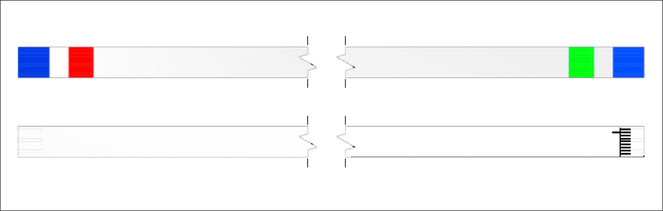FFC 延伸線（正面和背面視圖）