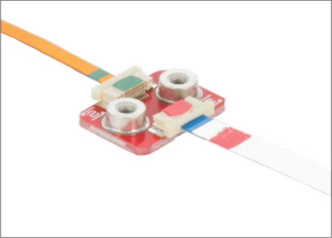 轉接板與撓性感測排線及延伸線（實物照片）