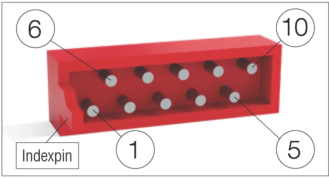 Micro Match 連接器的接腳連接