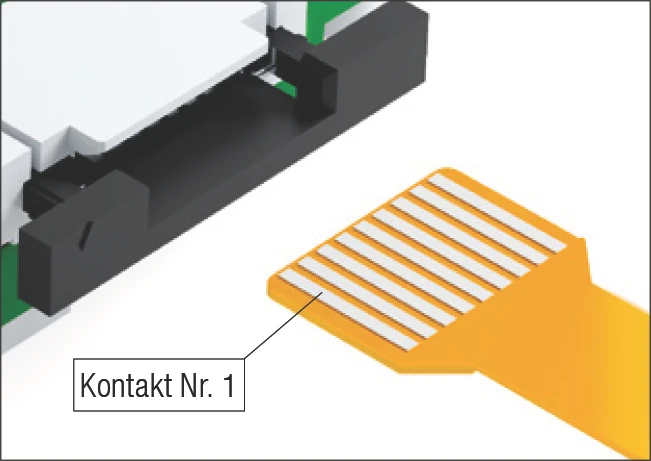 撓性感測排線的接腳連接