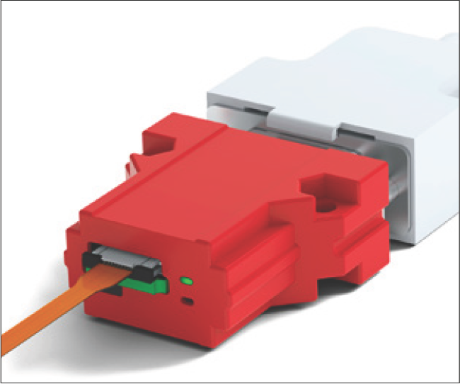 正確連接撓性感測排線的介面模組