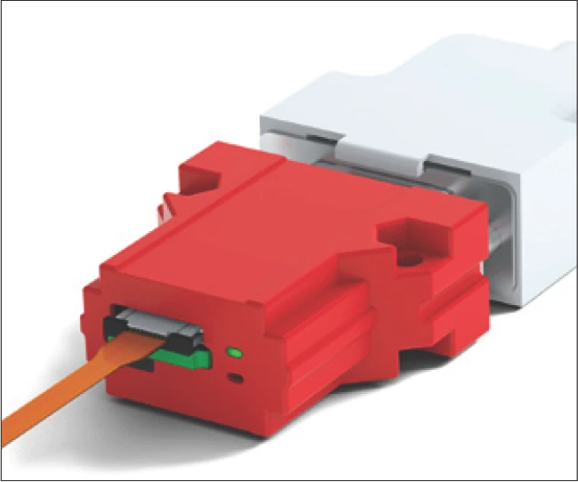 正確連接撓性感測排線的介面模組