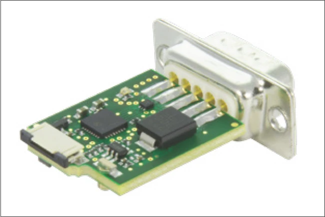 數位介面模組，無外殼（底部視圖）