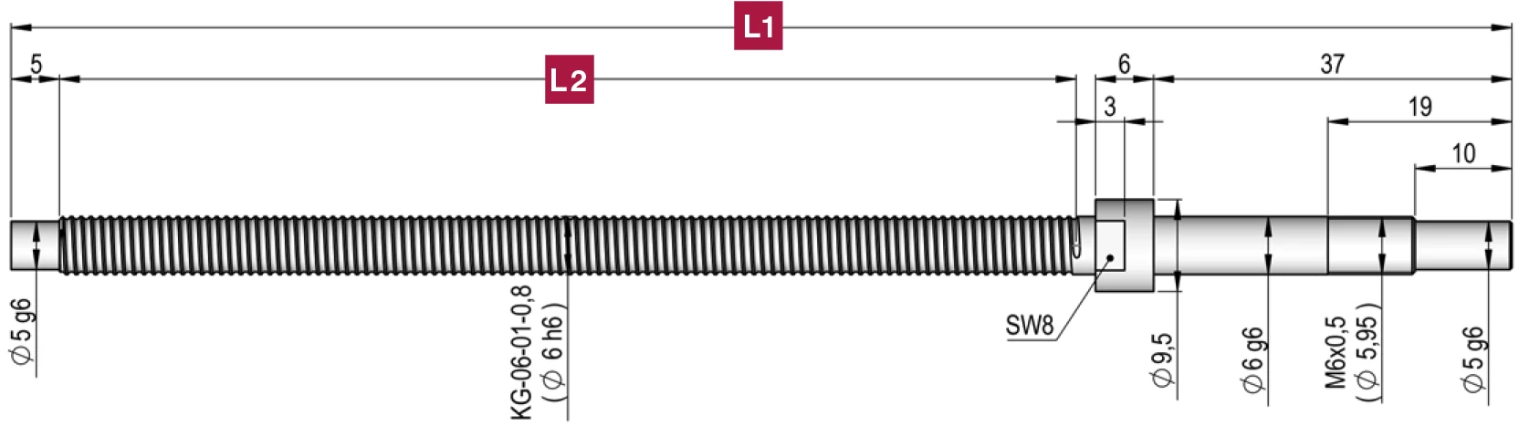 d6-l1 螺桿尺寸圖