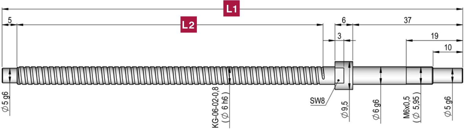 d6-l2 螺桿尺寸圖