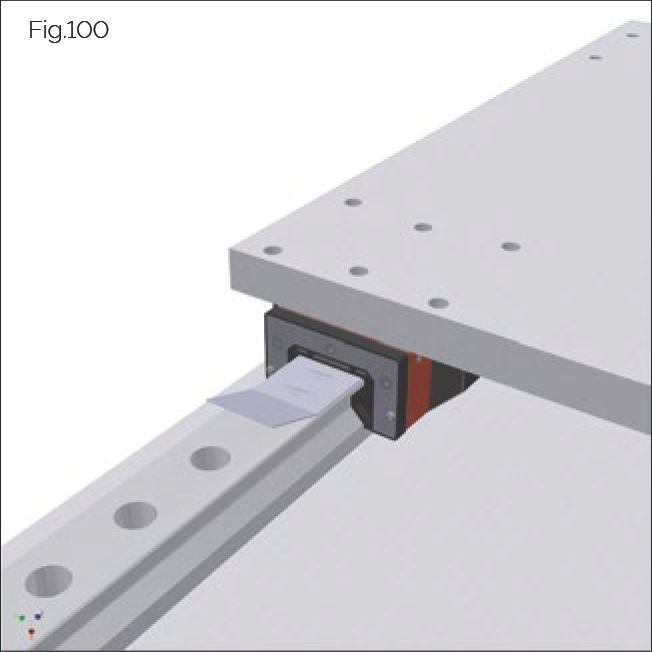 Fig.100 沿導軌方向拉開