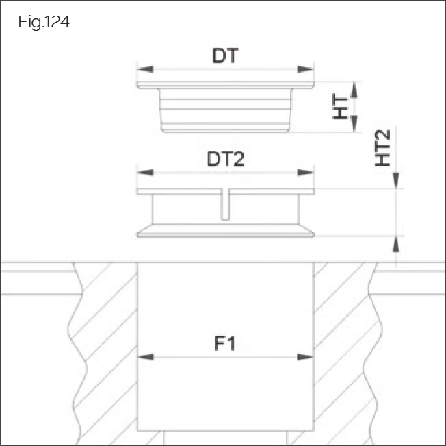 Fig.124 MRZ 鋼製塞子尺寸