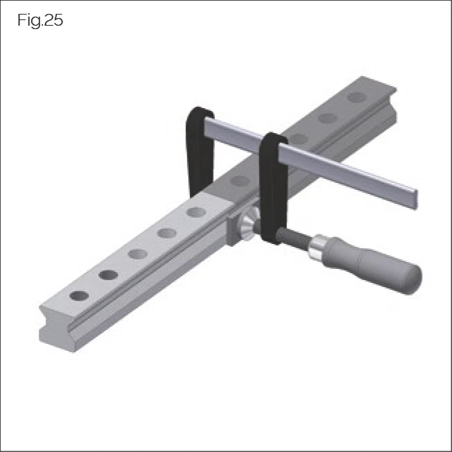 Fig.25 Multi-part guide rail installation