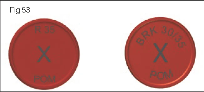 Fig.53 Plastic plugs identification