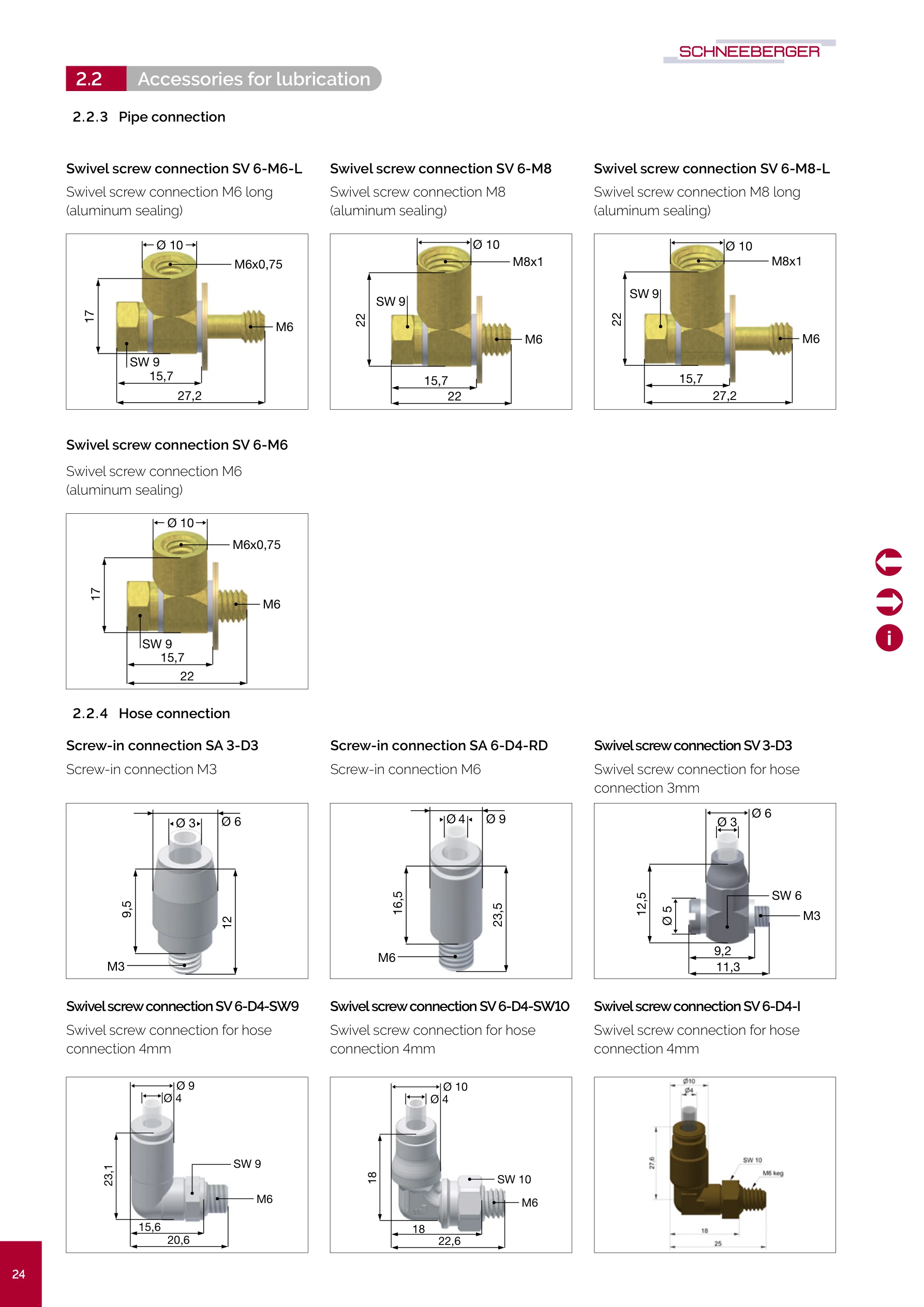 Lubrication Hose Connections